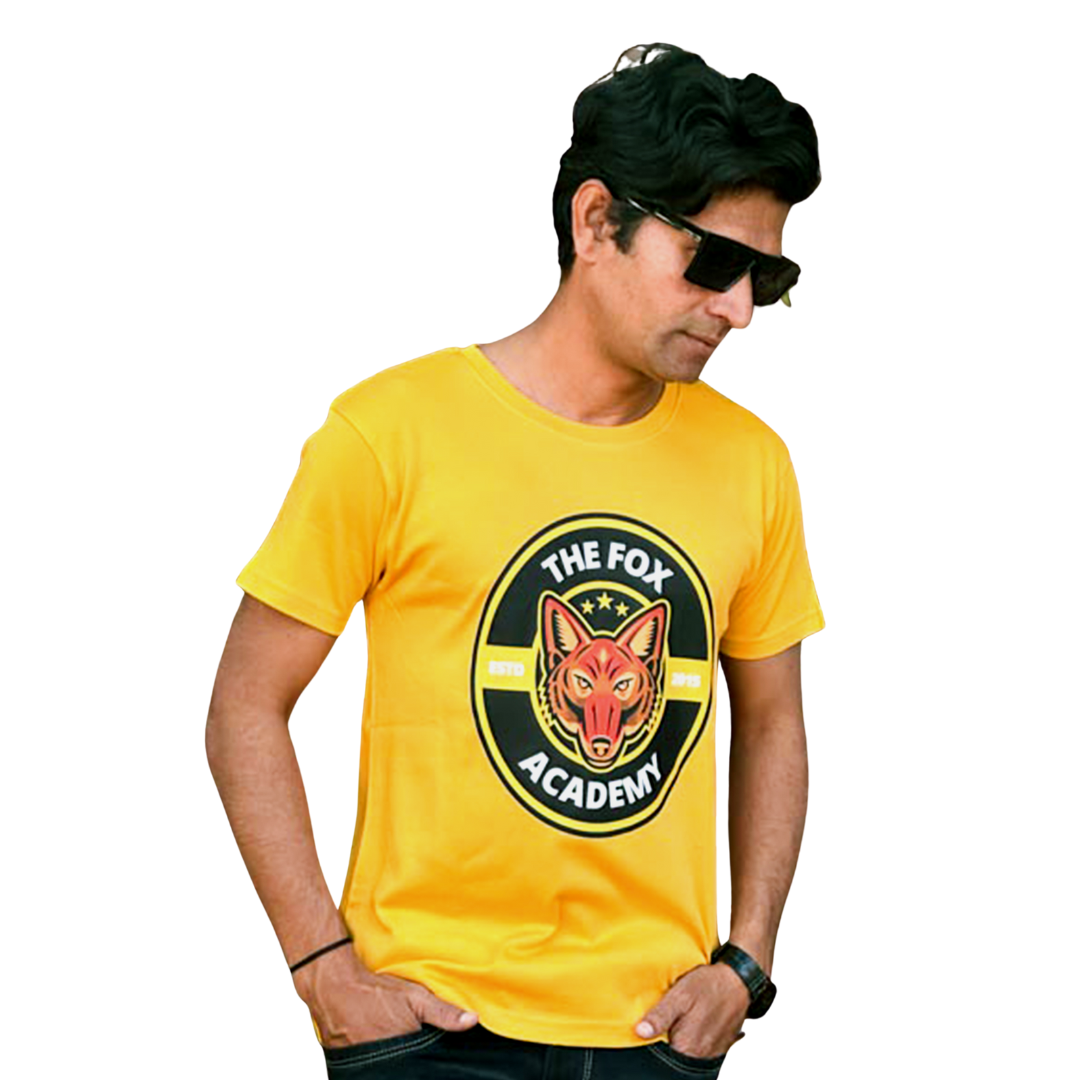 Men's organic cotton Golden Yellow HS t-shirt-06